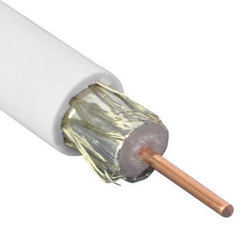 BEDEA TELASS 100 Coaxkabel 75 Ohm – 100 Meter – Wit, Verzenden