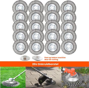 Set van 20 Stuks ! Universele Onkruidborstel – 20 CM –, Nieuw
