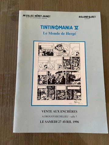 Tintin Wenskaarten en het veilingalbum Tintinomanie - 1996, Boeken, Stripverhalen, Nieuw