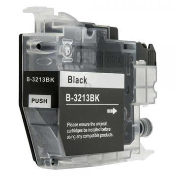 Huis-Merk  BROTHER LC-3213 Black + Chip 13,5ml 247print, Verzenden, Nieuw, Brother