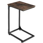 tectake Bijzettafel Erie 40x30x63cm - Industrieel hout donke, Verzenden