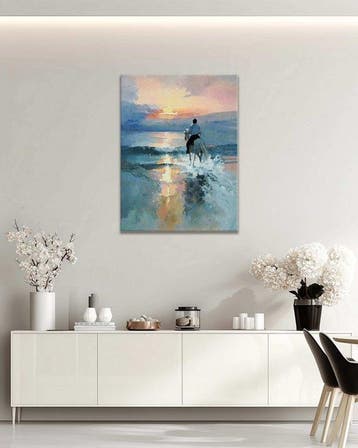 Stefano - Rider at the Golden Hour, Antiek en Kunst