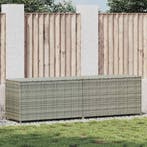 vidaXL Tuinbox 200x50x60 cm poly rattan grijs, Tuin en Terras, Bergingen en Tuinkasten, Verzenden, Nieuw