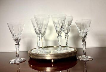St. Louis - Wijnglas (6) - Ardèche - Kristal, Antiek en Kunst