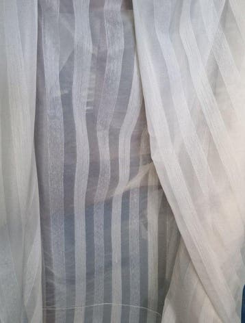 Elegant wit gestreept weefsel - Textiel - 800 cm - 300 cm