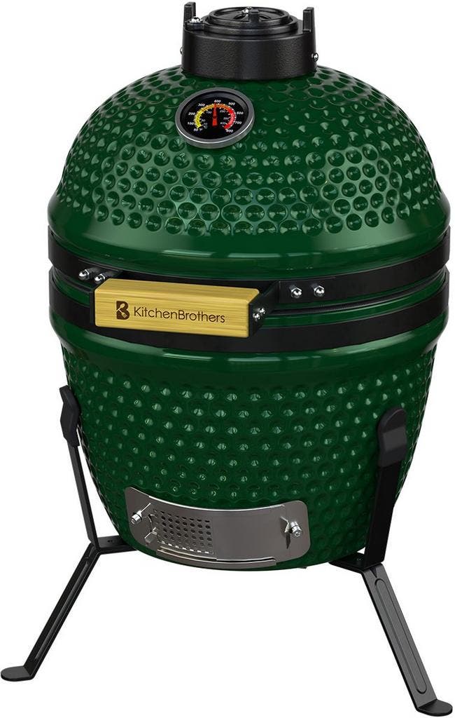2dekans | KitchenBrothers Kamado BBQ - 27 cm - Keramische, Jardin & Terrasse, Barbecues au charbon de bois, Enlèvement ou Envoi