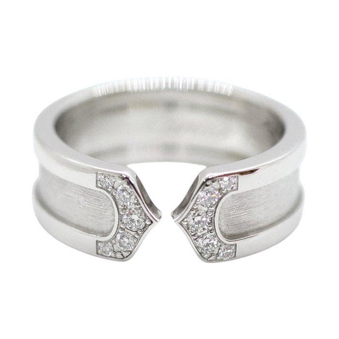 Cartier - Ring - C2 Ring - 18 karaat Witgoud -, Handtassen en Accessoires, Ringen