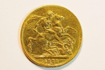 Verenigd Koninkrijk. Victoria. Sovereign 1872 London, Postzegels en Munten