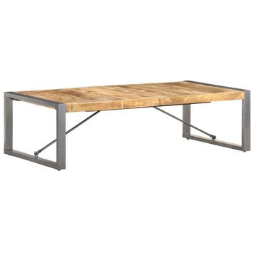 vidaXL Salontafel 140x70x40 cm ruw mangohout, Verzenden