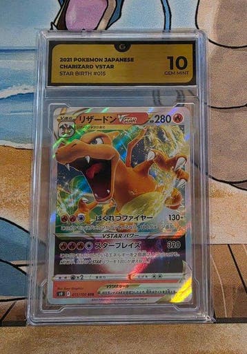 Pokémon - 1 Graded card - Charizard Vstar - 015/100 Star, Nieuw