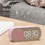 Alarm Klok Speaker - Spiegel FM Radio LED Snooze Wekker -, Audio, Tv en Foto, Luidsprekerboxen, Verzenden, Nieuw