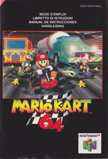 Mario Kart 64 Handleiding (N64 Accessoires), Ophalen of Verzenden