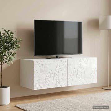 vidaXL Wandmontage TV-kast 78,5 x 31 cm Hoogglans Wit, Verzenden