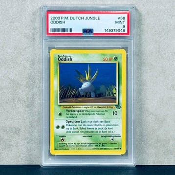 Pokémon Graded card - ODDISH #58 - Pokémon - PSA 9