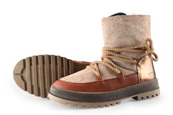 Hip Shoe Style Veterboots in maat 37 Bruin, Bruin, Verzenden, Overige typen, Zo goed als nieuw