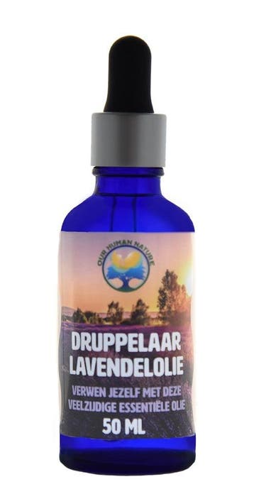 Lavendel Olie met Druppelaar 50 ml van Our human nature –., Ophalen of Verzenden