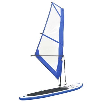 vidaXL Stand-up paddleboard opblaasbaar met zeilset blauw en, Verzenden