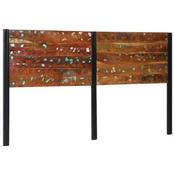 vidaXL Hoofdeinde 180 cm massief gerecycled en ijzer, Verzenden