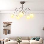 vidaXL Plafondlamp met glasbollen rond 5xG9, Verzenden, Nieuw