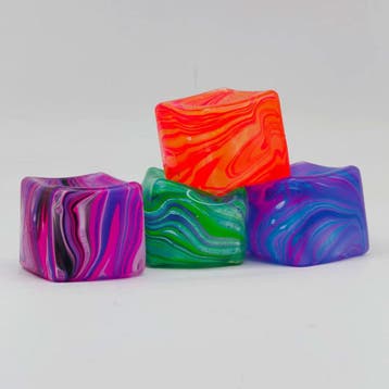 Nice Cube - Kubus Stressbal Knijpspeelgoed - Kneed - Squishy, Verzenden, Nieuw
