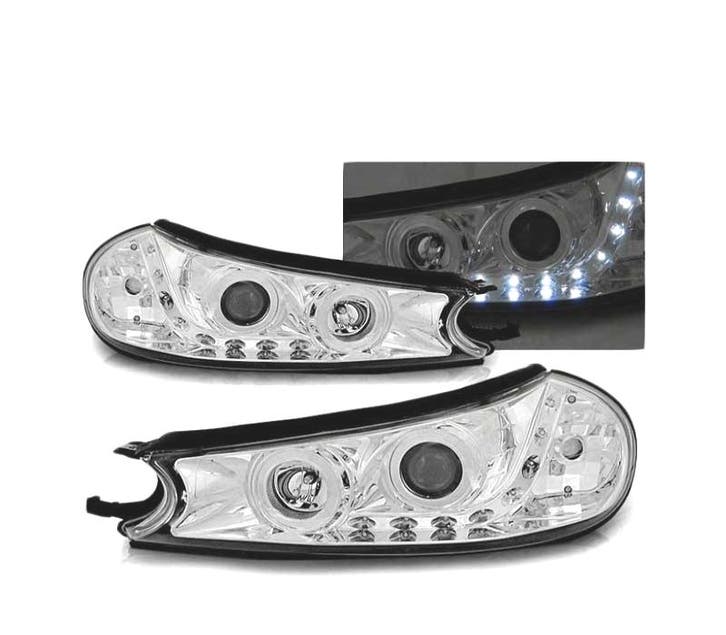 PHARES LED POUR FORD MONDEO 96-00 CHROMÉ, Autos : Pièces & Accessoires, Éclairage, Envoi