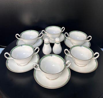 Wedgwood - Bol (14) - Jade - Os, Porcelaine, porcelaine