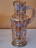 Bohemia - Cruche (7) - verre laqué - Verre de carnaval peint