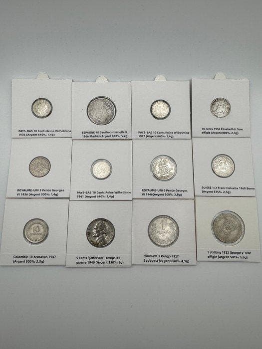 Wereld. Nice collection of coins and medals incl. silver and, Timbres & Monnaies, Monnaies | Europe | Monnaies non-euro