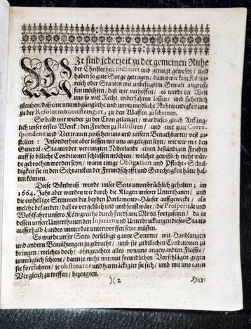 Declaration oder Erklärung der Ursachen Wodurch der König in