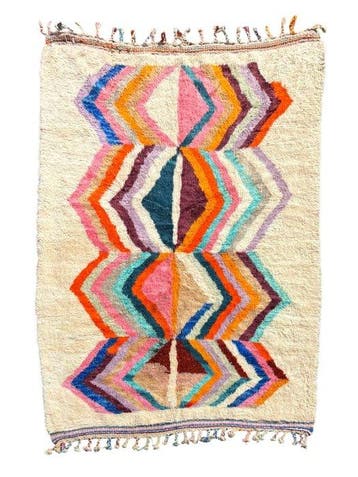 Luxe Marokkaans Berber-wol tapijt – Berber tapijt voor de, Nieuw