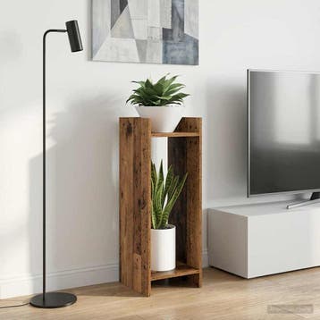 vidaXL Plantenstand Oud hout 30 x 30 x 80 cm Bewerkt hout, Verzenden