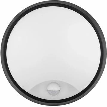 LED Wandlamp met Sensor 20W - Aanpasbare Lichtkleur - Zwarte, Verzenden