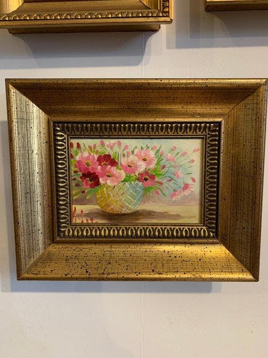 Lijst (3) - Hout - geïncrusteerd, Antiek en Kunst, Curiosa en Brocante