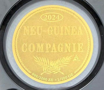 Guinee. 2 Neu Guinea 1894 , oro (.999) (Zonder minimumprijs), Postzegels en Munten
