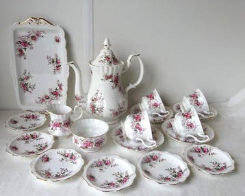 Royal Albert - Service à café (18) - Lavender Rose -, Antiek en Kunst