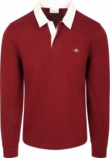 Gant Heavy Rugger Polo Piqué Rood maat Maat 52/54 (L) Heren, Maat 52/54 (L), Verzenden, GANT, Nieuw