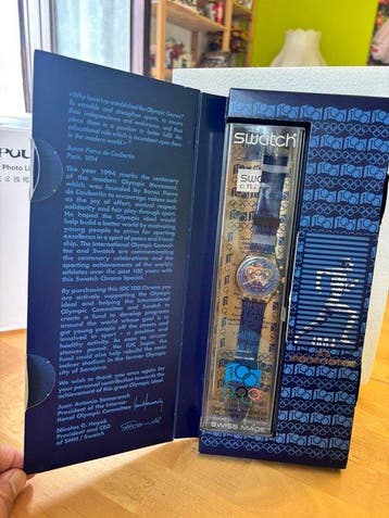 Swatch Chrono I.O.C. - 100 Years of Olympic Movement, Verzamelen, Nieuw