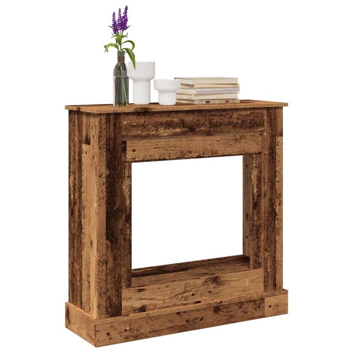 vidaXL Haardombouw 90x30x90 cm bewerkt hout oud houtkleurig, Huis en Inrichting, Kachels, Nieuw, Verzenden