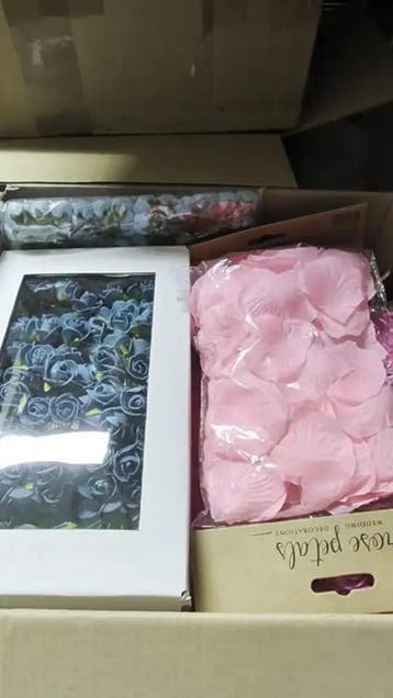 Restantenbox Rosebear Minifoamroosjes en zijdenblaadjes, Maison & Meubles, Accessoires pour la Maison | Plantes & Fleurs artificielles