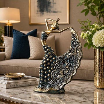 sculptuur, Luxury Peacock Dancer Sculpture Decorative
