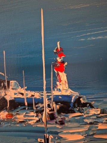 Laurent Pate (1970) - Port de bretagne ( bateau marine mer )