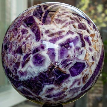amethist Fine Polished Amethyst Sphere - Hoogte: 13.05 cm -