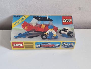 Lego Set - 6655 - Ville - Lego vintage 6655 Auto & Tire, Nieuw