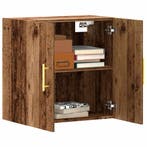 vidaXL Wandkast 60x31x60 cm bewerkt hout oud houtkleurig, Verzenden