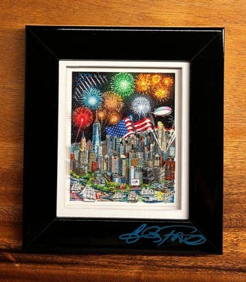 Charles Fazzino (1955) - SAIL 4TH 250, hand-signed 3D