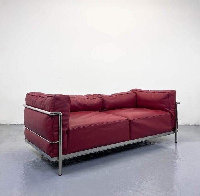 Cassina - Le Corbusier, Charlotte Perriand - Canapé - LC3 -, Antiek en Kunst, Kunst | Designobjecten
