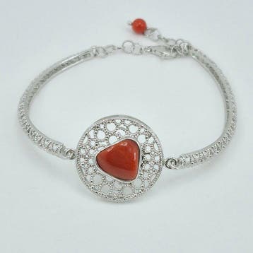 Corail rouge - Argent - Bracelet - CORALLO MEDITERRANEO