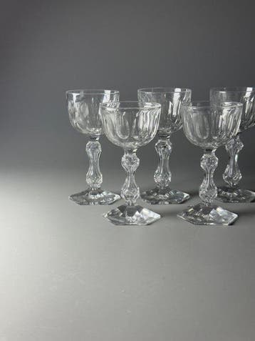 Val Saint Lambert - Service à liqueur (7) - Service PRINCE, Antiquités & Art, Antiquités | Verre & Cristal