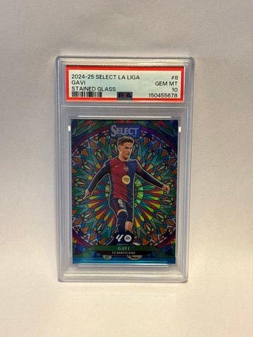 2024/25 Panini Select Gavi 8 Carte parallèle, Foil - PSA 10, Nieuw