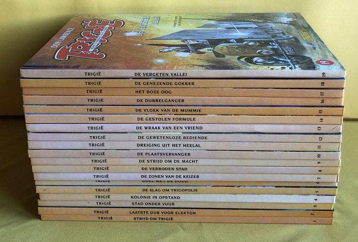Trigië 1 t/m 19 - Complete reeks HC - gesigneerd door Don, Livres, BD